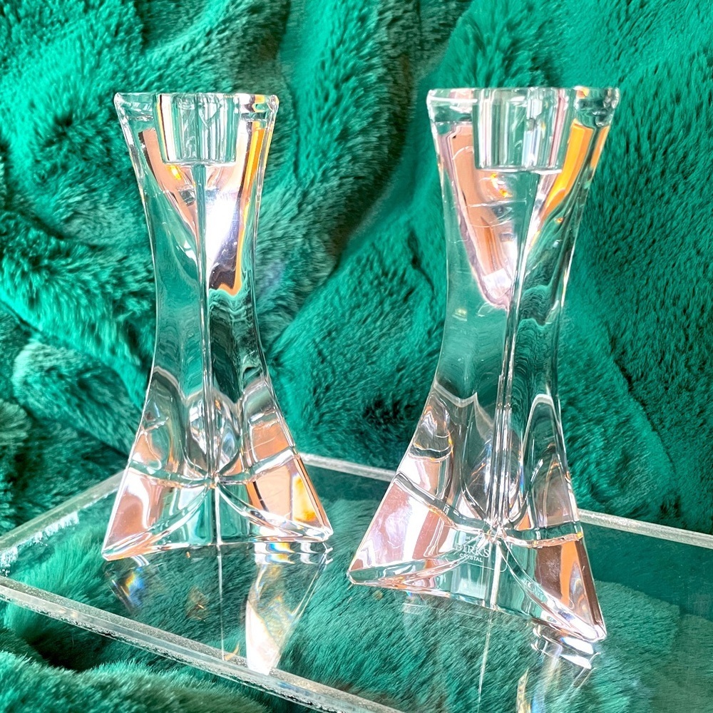 BIRKS Italian Crystal Candle Holders​​